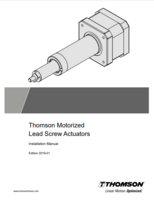 MOTORIZED LEAD SCREW ACTUATORS INSTALLATION MANUAL (2019)